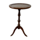 Table d'appoint ronde vintage en bois / guéridon / support