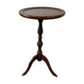 Table d'appoint ronde vintage en bois / guéridon / support
