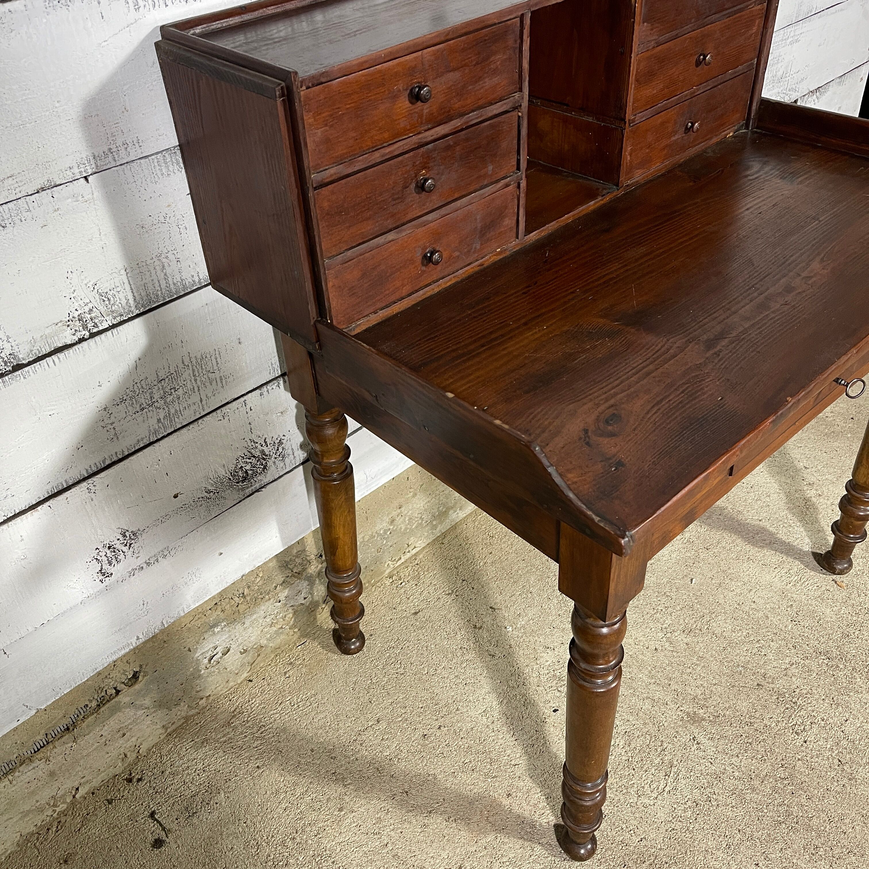Wooden secretary desk