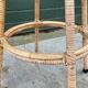 Set of four vintage rattan bar stools 1960 Nederland Design