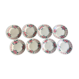 Digoin Sarreguemines plate plates in earthenware service Beauséjour