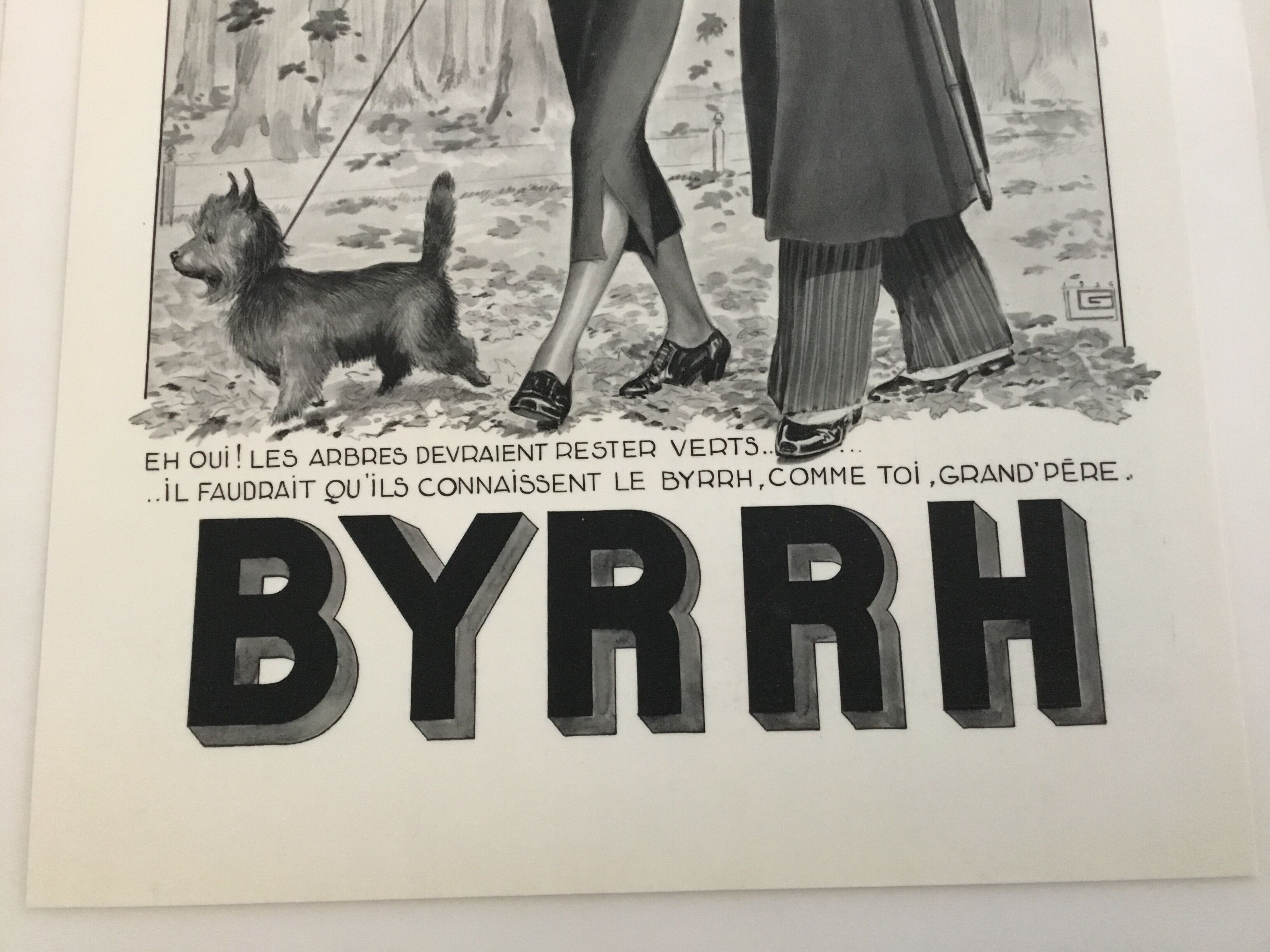 Authentic advertising posters byrrh laminated early 19th