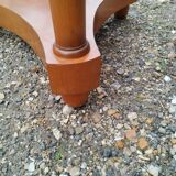 Antique Empire style pedestal table with marble top