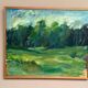 Original Swedish Oil on Canvas “Forest” by Leif Nilsson – Signed – Vintage
