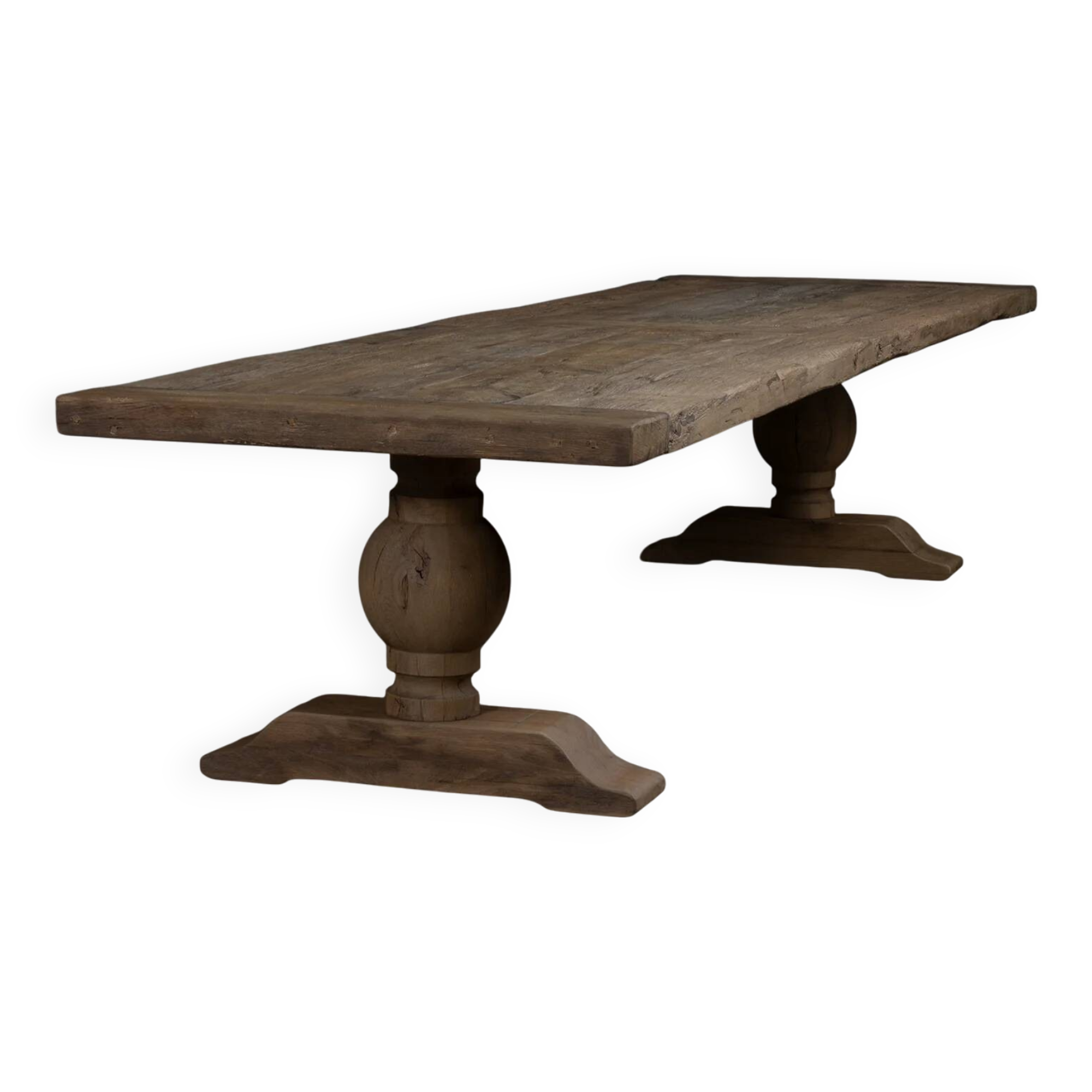 Grande table Monastère Soleil  en chêne massif – 300 cm – Finition patinée