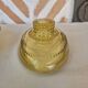 Amber glass butter dish, 1940