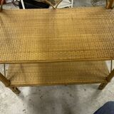 Rattan bookcase shelf