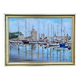 Painting signed LAURENS, the port of La Rochelle