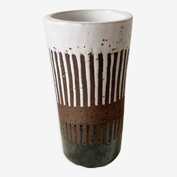 Vase en céramique fait main des années 70