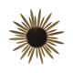 Mid Century Copper Plated Metal Sun Mirror Deknudt Convex 55cm