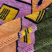 Modern Moroccan Boujad multicoloured Berber rug