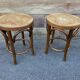 Viennese curved wooden piano stool 1950