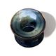 Small 6cm candle holder signed MY enameled ceramic art from France vintage old