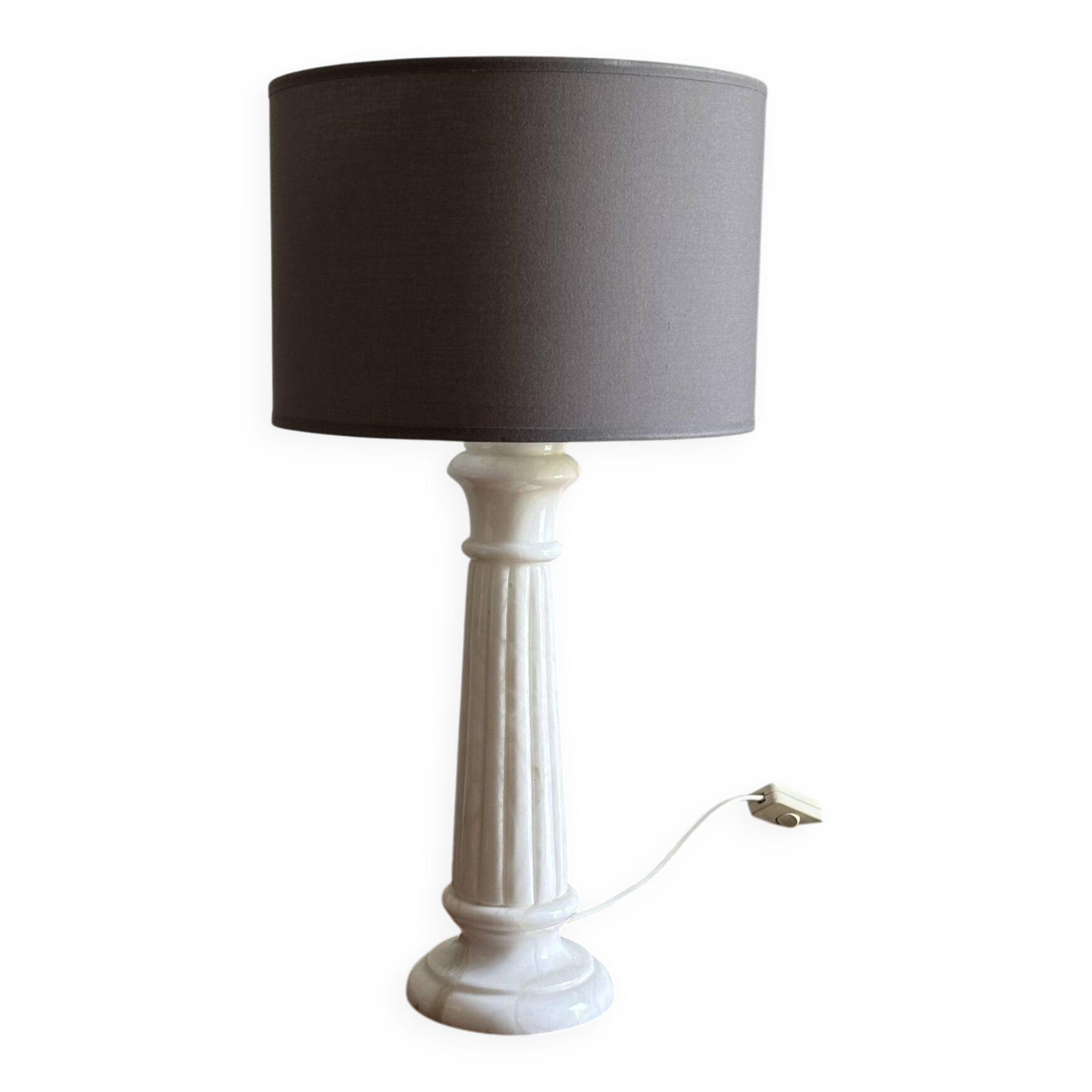 Alabaster column lamp