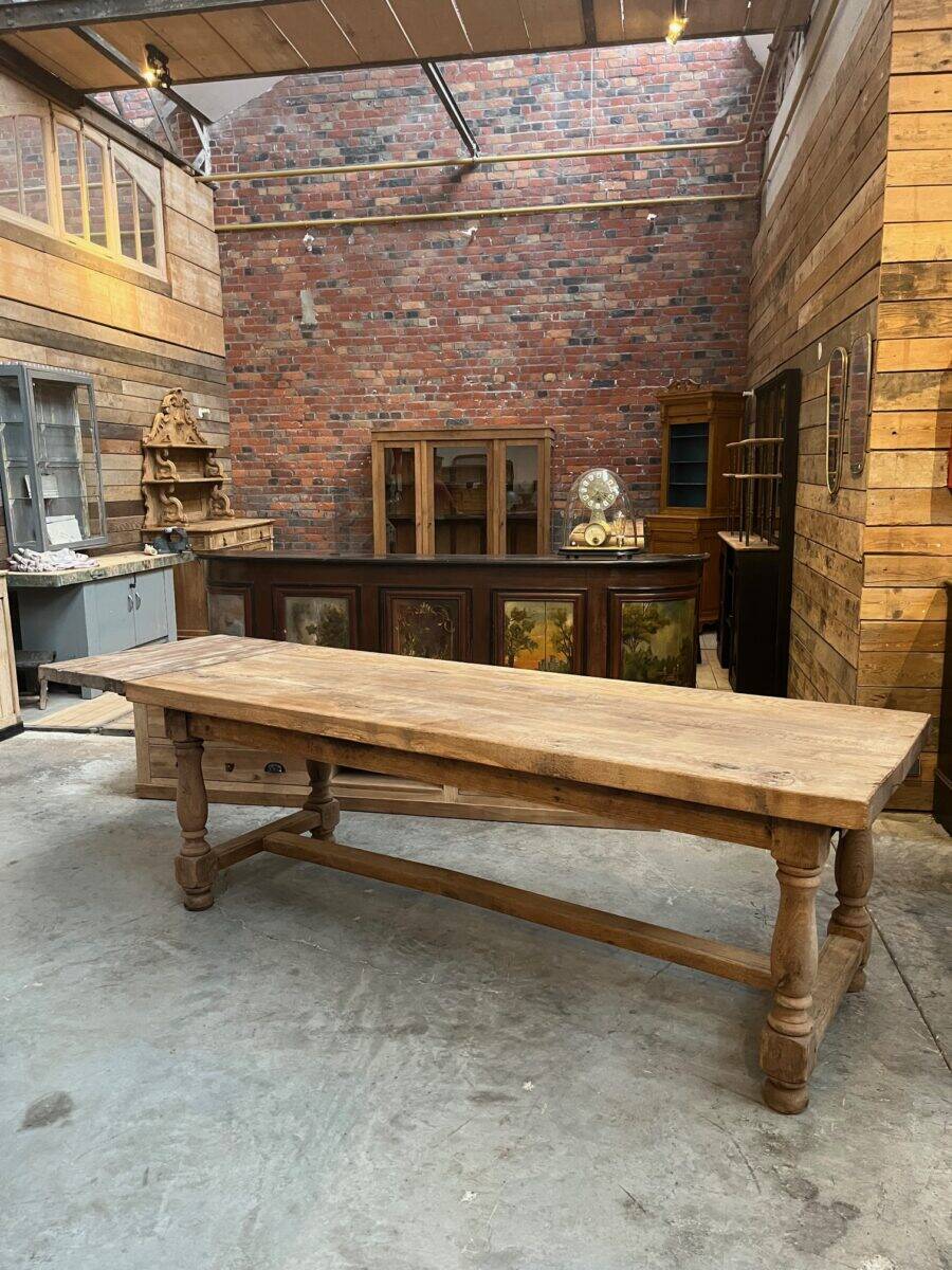 Early 20th century oak farmhouse table