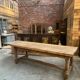 Early 20th century oak farmhouse table