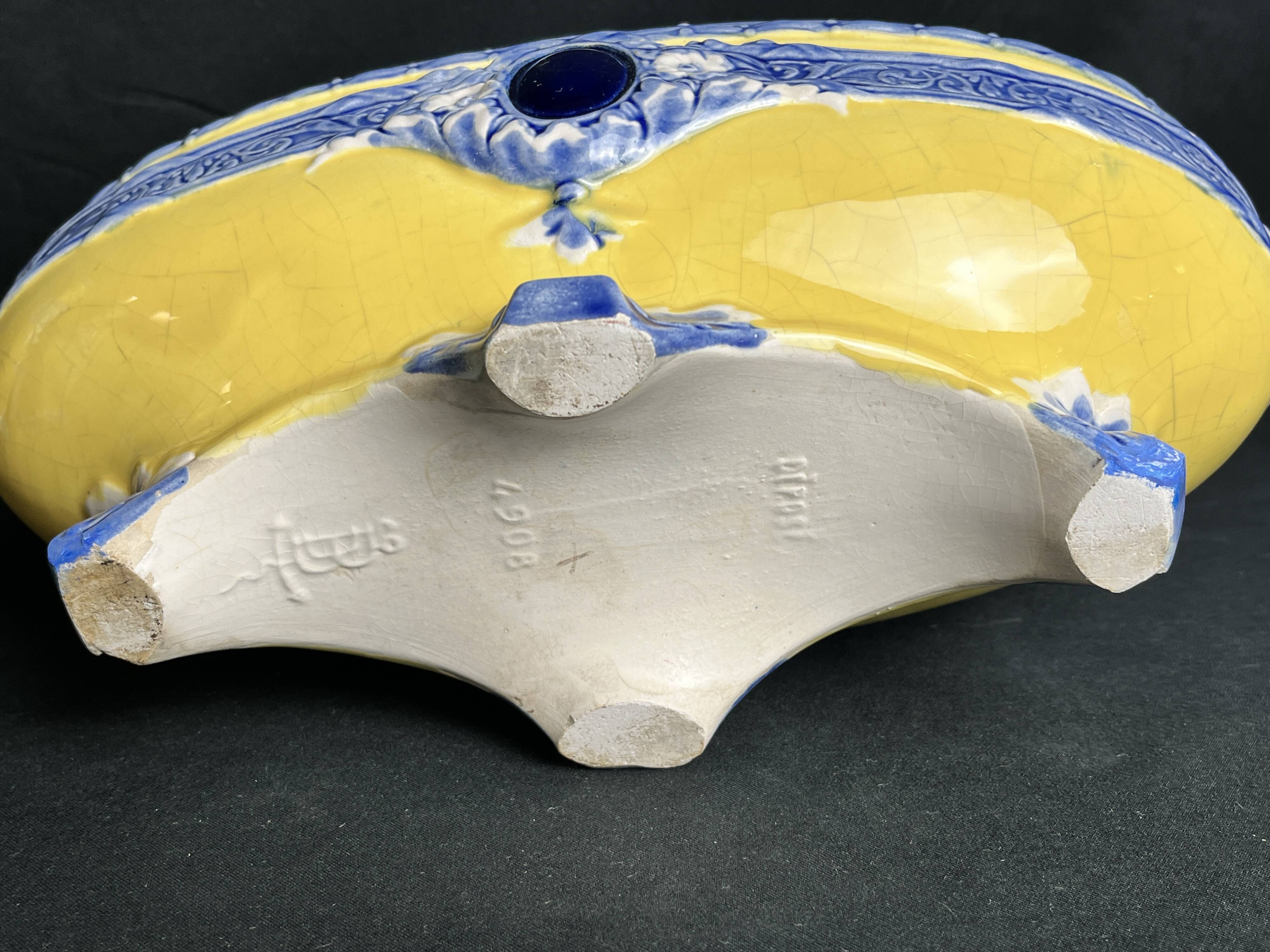 Art Nouveau 3-piece Fives Lille set by Bryun circa 1900