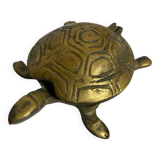 Brass turtle ashtray