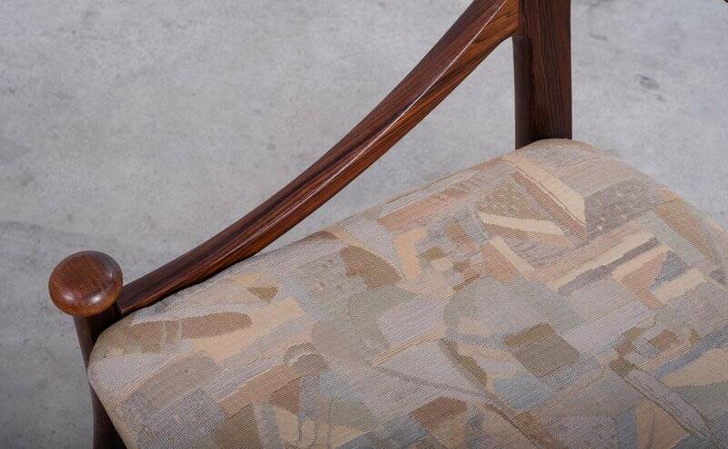 Dining Chairs in Rosewood by Vestervig Erikson for Brdr. Tromborg, 1960s, Set of 6