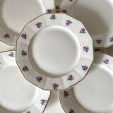 Digoin Sarreguemines dinner plates, floral
