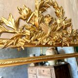 Antique mirror with glazing beads, 19th century