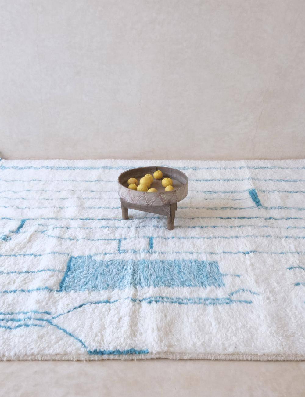 Blue Berber Rug - 280 x 214 cm