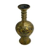 Vase attribué à la dynastie Tang, Chine , or et argent