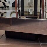Table basse rectangulaire miroir Cidue 1970