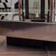Rectangular mirrored coffee table Cidue 1970