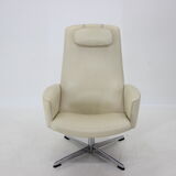 Sweden beige swivel armchair for Asko, 1970