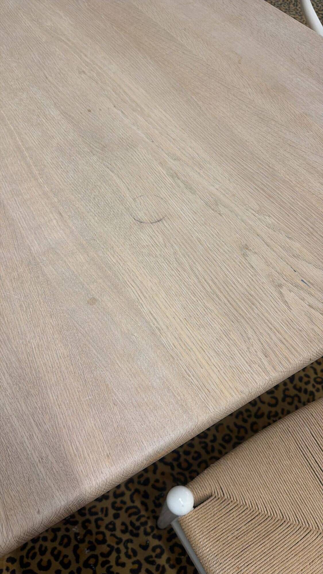 Large Hans J Wegner ‘CH327’ dining table in oak and soap for Carl Hansen & Son Denmark 1960’s