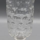 Old baccarat crystal glass with absinthe bistrot pastille decoration