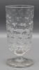 Old baccarat crystal glass with absinthe bistrot pastille decoration