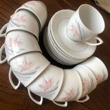 Pastel porcelain coffee service