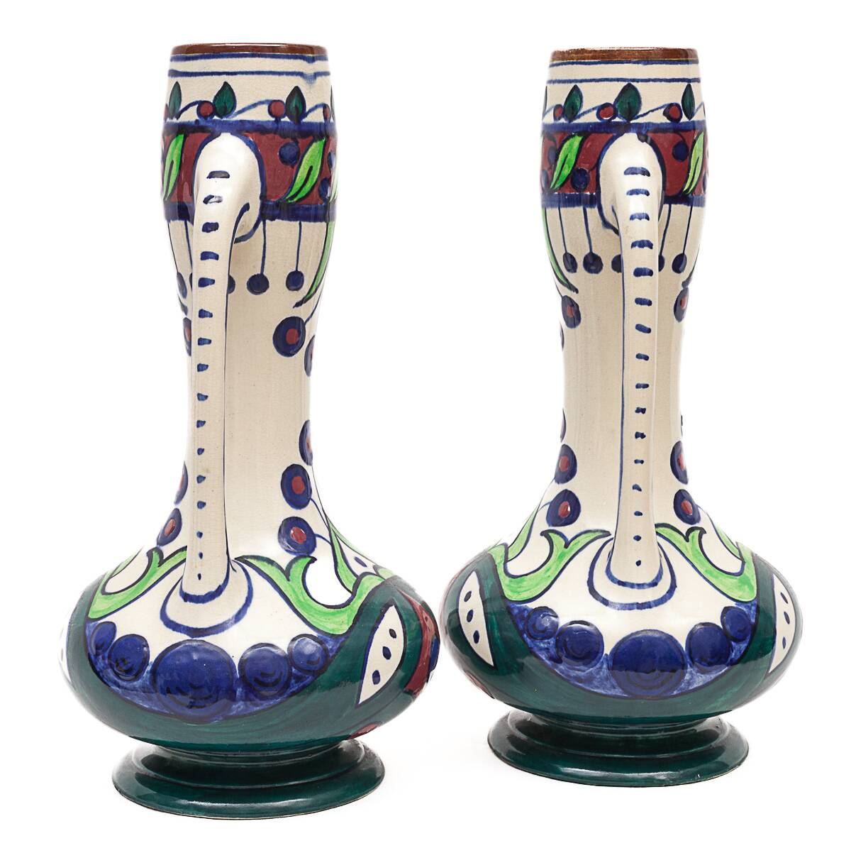 Pair of Art Nouveau vases