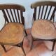 Paire de chaises de bistrot anciennes déco sur le dessus 8