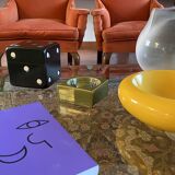 Mid-century green ceramic ashtray, Sicart Italy 1969