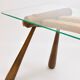 Mid-century side table by Max Kment, maple, cord, Austria, 1950s