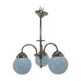 Blue art deco chandelier, 1930s