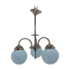 Blue art deco chandelier, 1930s