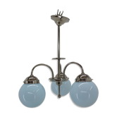Blue art deco chandelier, 1930s