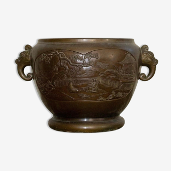 Cache-pot, China, Bronze, circa 1900