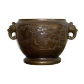 Cache-pot, chine, bronze, vers 1900