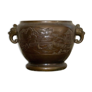 Cache-pot, China, Bronze, circa 1900