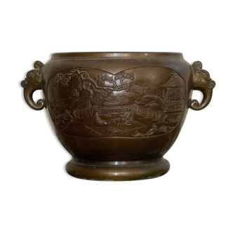 Cache-pot, chine, bronze, vers 1900