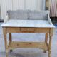Toilet furniture marble top and pine base