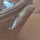 Old bowl in glazed ceramic