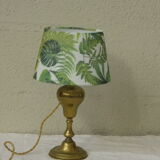 Table lamp base brass brass, ancient, shade plant