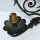 Ancienne paire d'appliquer fer forgé style baroque