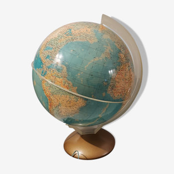 Mappemonde globe terrestre vintage années 1950